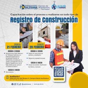 Afiche de la Capacitación sobre el proceso a realizarse en todo tipo de Registro de Construcción